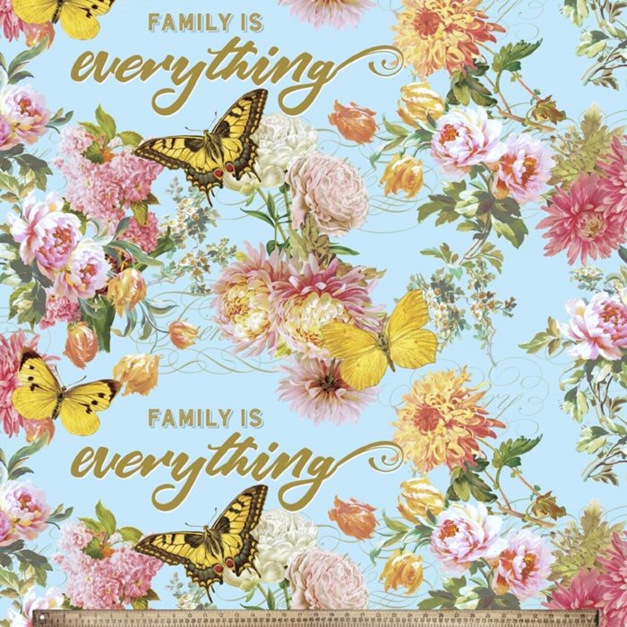 Family is Everything Silky Premium Fleece Fabric | By the Yard